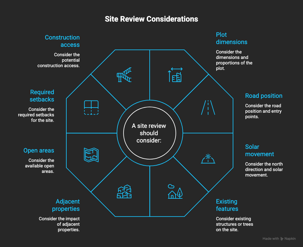 A site review should consider_ - visual selection