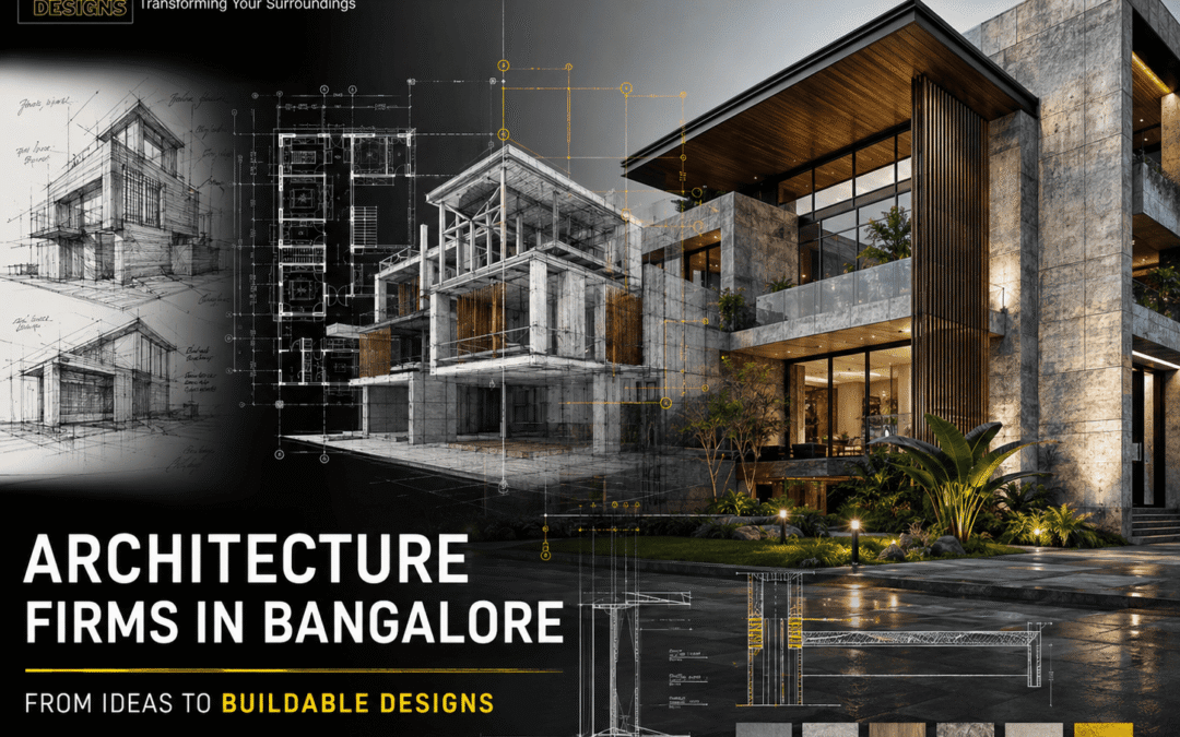 How Architecture Firms in Bangalore Turn Ideas into Buildable Designs