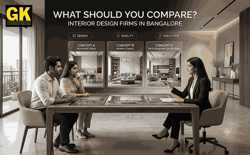 Interior Design Firms in Bangalore: What Should You Compare?