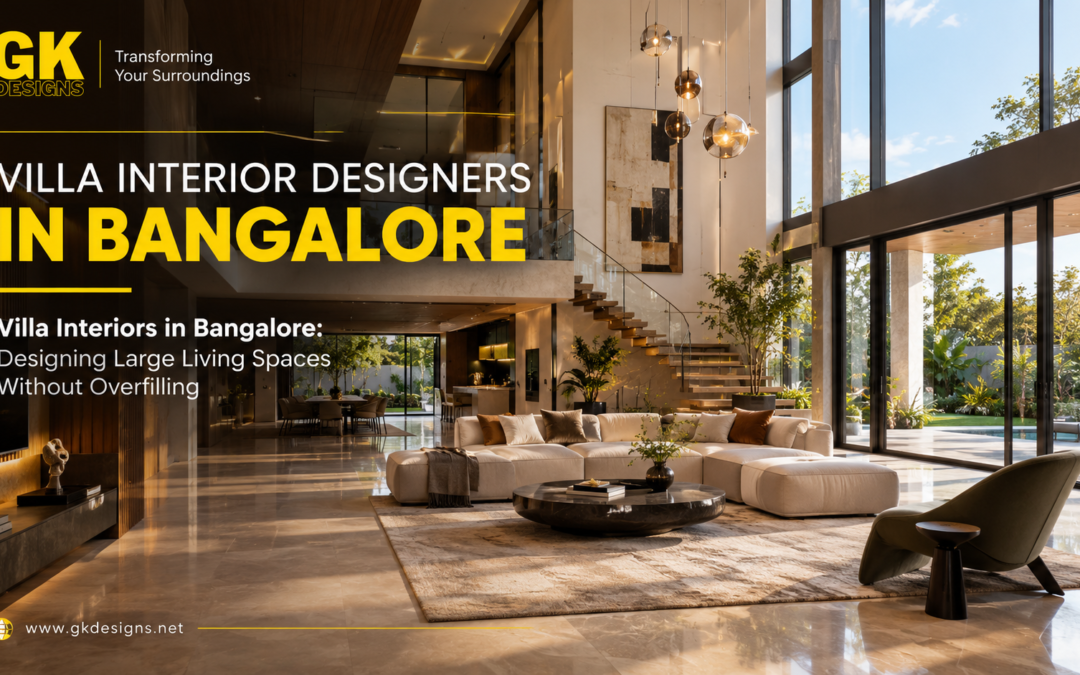 Villa Interiors in Bangalore: Designing Large Living Spaces Without Overfilling