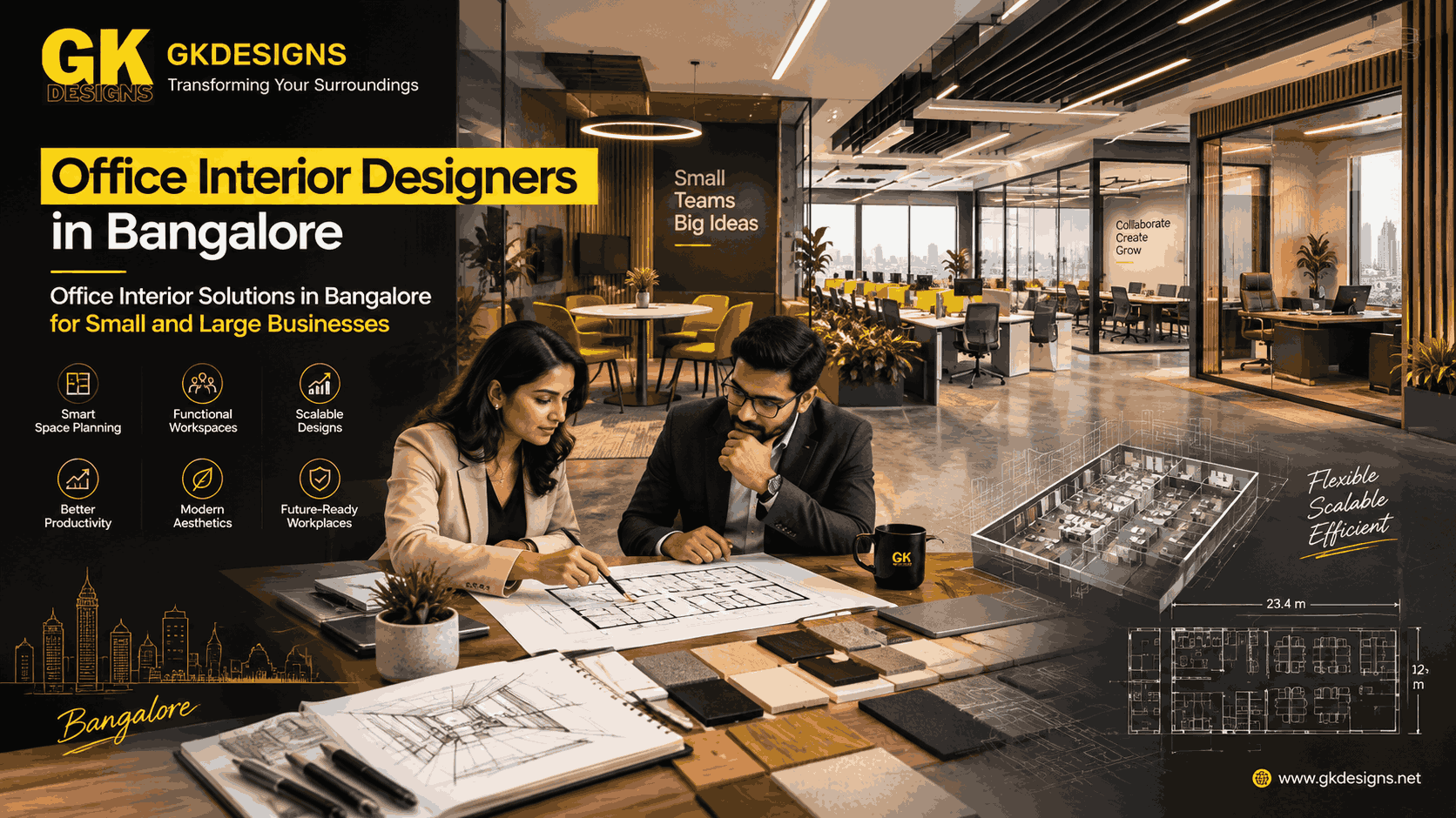 Office interior designers in bangalore