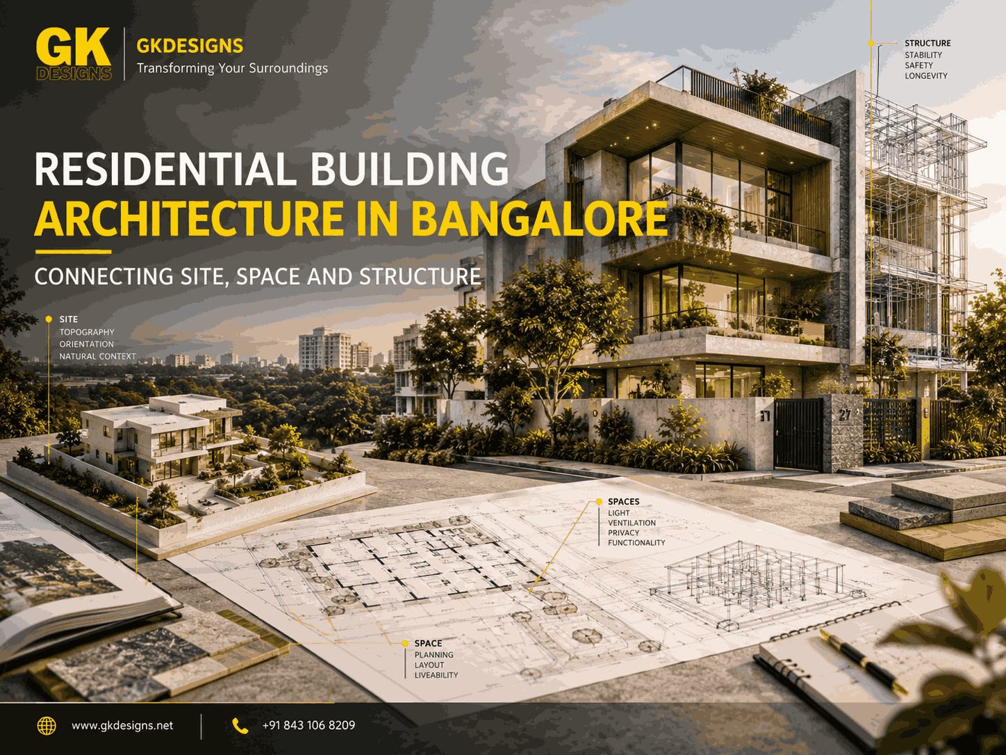 Residential Building Architecture in Bangalore